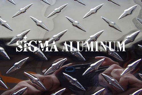 Espejo de aluminio en relieve
