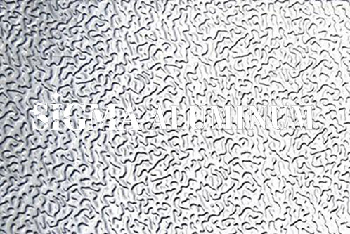 Aluminio gofrado con patrón de gusano